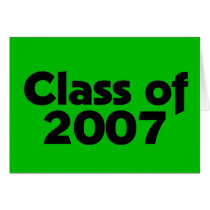 Class of 2007 Black & Green cards by dndartstudio Class of 2007 Black & Green cards