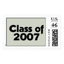 Class of 2007 Black & Grey postage by dndartstudio Class of 2007 Black & Grey postage