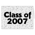 Class of 2007 Black & Music Notes cards