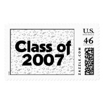 Class of 2007 Black & Music Notes postage by dndartstudio Class of 2007 Black & Music Notes postage
