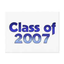 Class of 2007 Blue postcards by dndartstudio Class of 2007 Blue postcards