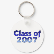 Class of 2007 Blue & White keychains by dndartstudio Class of 2007 Blue & White keychains
