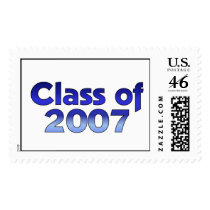 Class of 2007 Blue & White postage by dndartstudio Class of 2007 Blue & White postage
