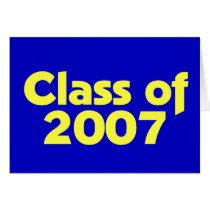 Class of 2007 Blue & Yellow cards by dndartstudio Class of 2007 Blue & Yellow cards