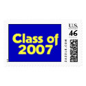 Class of 2007 Blue & Yellow postage by dndartstudio Class of 2007 Blue & Yellow postage