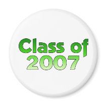 Class of 2007 Green & White magnets