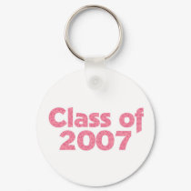 Class of 2007 Pink keychains by dndartstudio Class of 2007 Pink keychains