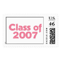Class of 2007 Pink postage by dndartstudio Class of 2007 Pink postage