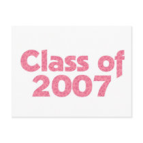 Class of 2007 Pink postcards by dndartstudio Class of 2007 Pink postcards