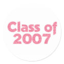 Class of 2007 Pink stickers by dndartstudio Class of 2007 Pink stickers