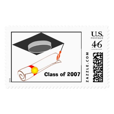 Class of 2007 Postage Stamp by graduationstamps
