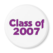 Class of 2007 Purple & White magnets