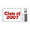 Class of 2007 Red and White postage by dndartstudio Class of 2007 Red and White postage