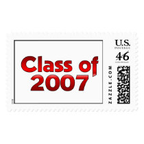 Class of 2007 Red and White postage by dndartstudio Class of 2007 Red and White postage