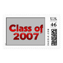 Class of 2007 Red & Gray postage by dndartstudio Class of 2007 Red & Gray postage