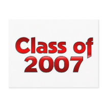 Class of 2007 Red postcards by dndartstudio Class of 2007 Red postcards