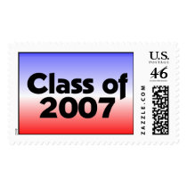 Class of 2007 Red, White & Blue postage by dndartstudio Class of 2007 Red, White & Blue postage