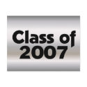 Class of 2007 Silver & Black postcards