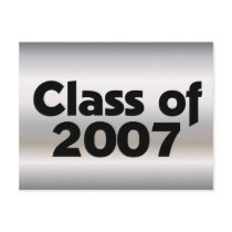 Class of 2007 Silver & Black postcards by dndartstudio Class of 2007 Silver & Black postcards