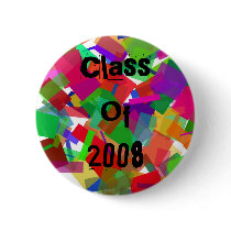 Class Of 2008 Confetti Button