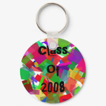Class Of 2008 Confetti Keychain