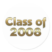 Class of 2008 - Gold stickers