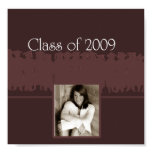 class of 2009 burgundy poster