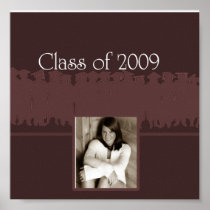 class of 2009 burgundy poster