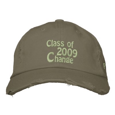 Class of 2009 Change Progress Hope Graduation Day Embroidered Baseball Caps by beverlytazangel