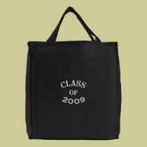 CLASS OF 2009 embroidered bags