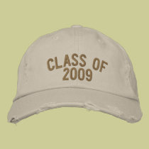 CLASS OF 2009 embroidered hats
