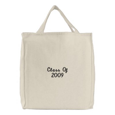 Class Of 2009 Embroidered Tote Embroidered Tote Bags by samack