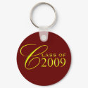 Class of 2009 Garnet and Gold Graduation Key Ring keychains by class_of_store Class of 2009 Garnet and Gold Graduation Key Ring keychains