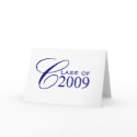 Class of 2009 Graduation - Blue - Blank Inside cards