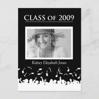 Class of 2009 Graduation Invitation Postcard postcard
