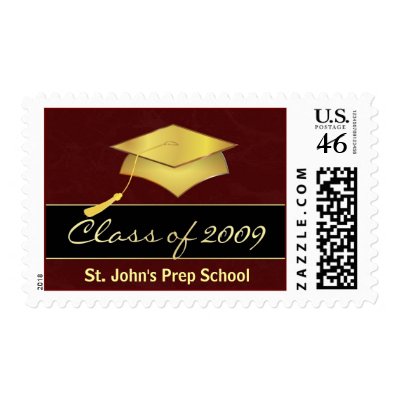 Class of 2009 Graduation Postage Stamp by class_of_store