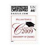 Class of 2009 Graduation Postage Stamps with Name