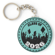 Class of 2009 Keychain You Choose BkGrd/Year/color