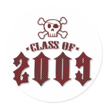 Class of 2009-Punky Pirate Sticker