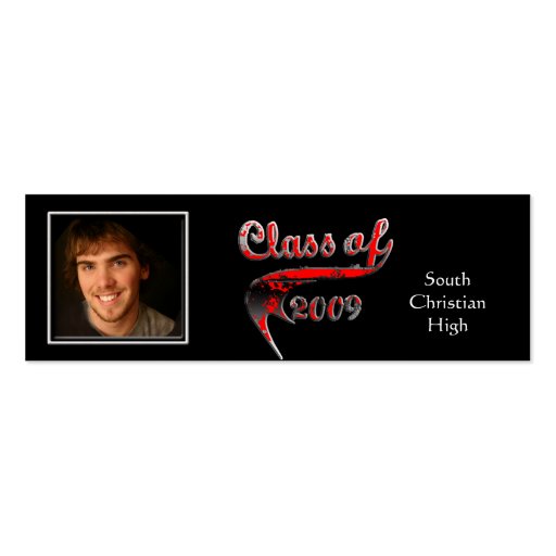 Class of 2009 Senior Cards Business Card Templates (front side)