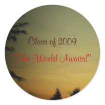 Class of 2009, "The World Awaits!"-Stickers stickers
