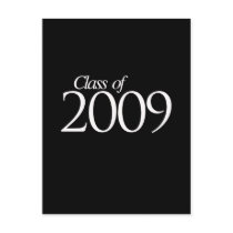 Class of 2009 white postcards