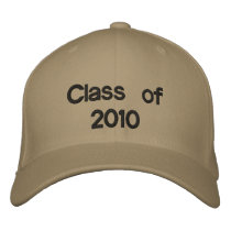 Class of 2010 embroidered hats