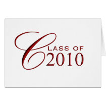 Class of 2010 Graduation - Blue - Blank inside cards
