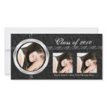 Class of 2010 Hot Black Announcement Photo Card