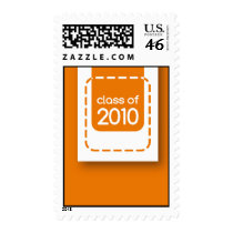 class of 2010 orange graduation stamp stamps