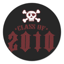 Class of 2010-Punky Pirate Sticker by GraduateGear Class of 2010-Punky Pirate Sticker