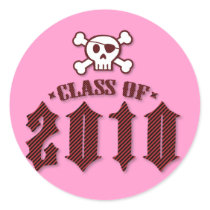 Class of 2010-Punky Pirate Sticker by GraduateGear Class of 2010-Punky Pirate Sticker