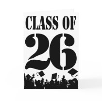 Class of 2010 SilhouetteTossing Caps Invitations cards