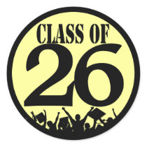 Class of  2010 Stickers Silhouette Grads Tossing